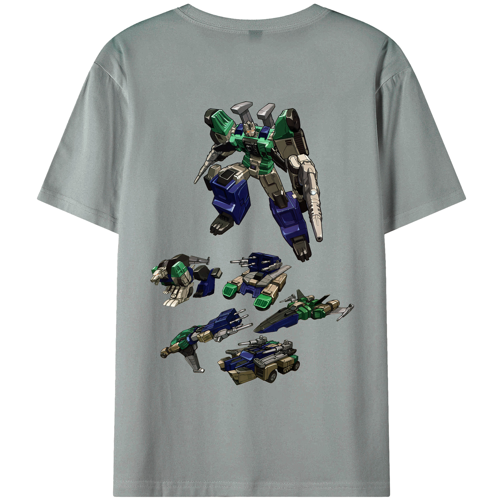 （画像用） Transformers トランスフォーマー 綿100％ メンズ半袖Tシャツ（バックプリント） 通気性